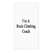 I'm A Rock Climbing Coach Labels