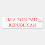 I'M A RON PAUL REPUBLICAN 3 BUMPER STICKERS