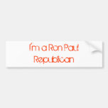 I'm a Ron PaulRepublican Bumper Stickers