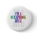 I'm a scrapbook diva unioneight union+eight peacoc button