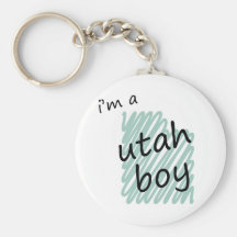 I'm a Utah Boy Keychain
