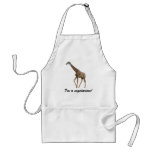 I'm a vegetarian, giraffe apron
