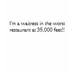 I'm a waitress in the worst restaurant at 35,00... t-shirts