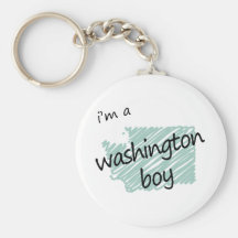 I'm a Washington Boy Keychain