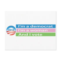 I'm a Woman and I Vote! Postcards