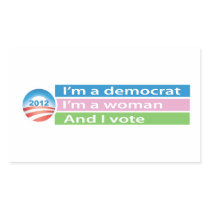 I'm a Woman and I Vote! Stickers