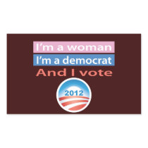 I'm a Woman and I Vote! Sticker