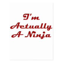 I'm Actually A Ninja Postcards