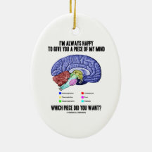 I'm Always Happy To Give You A Piece Of My Mind Christmas Tree Ornament