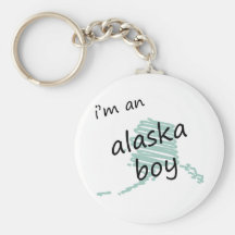 I'm an Alaska Boy Keychain