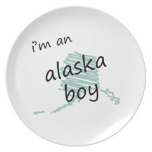 I'm an Alaska Boy Plates