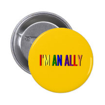 I'm an Ally Round Button