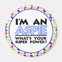 I'm An Aspie Fridge Magnets