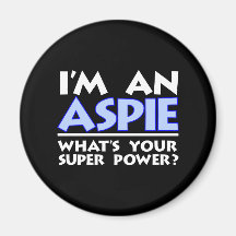 I'm An Aspie Refrigerator Magnets