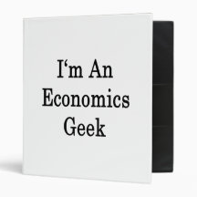 I'm An Economics Geek 3 Ring Binder