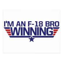 I'm an f-18 Bro Post Cards