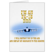 I'm an FA-18 bro Greeting Cards
