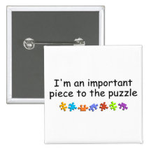 Im An Important Piece Of The Autism Puzzle Pin