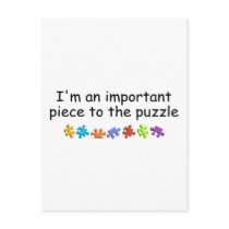 Im An Important Piece Of The Puzzle Post Cards