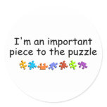 Im An Important Piece Of The Puzzle Stickers