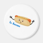 I'm Awesome (hotdog) Refrigerator Magnet