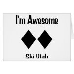 I'm Awesome Ski Utah Greeting Cards