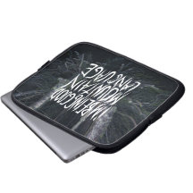 I'm Being Good Mountain Language Laptop Sleeve
