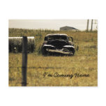 I'm Coming Home, rustic rural hip Postcard