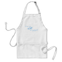I'm Engaged (Blue Diamond Ring) Apron