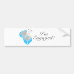 I'm Engaged (Diamond Engagement Ring Box) Bumper Sticker