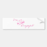 I'm Engaged (Pink) Bumper Stickers