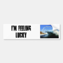 , i'm feeling lucky bumper sticker