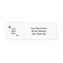 I'm for spay & neuter (pics) custom return address labels