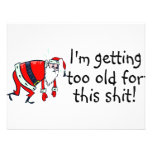 Im Getting Too Old For This Shit (Tired Santa) Invitations