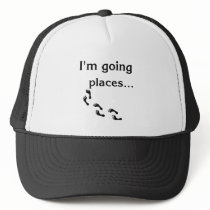 I'm going places....White and Black hat hats