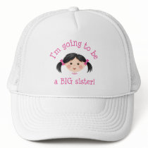 Im going to be a big sister - asian girl trucker hats