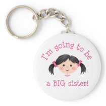 Im going to be a big sister - asian girl key chain