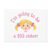 Im going to be a big sister - blonde hair
