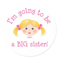 Im going to be a big sister - blonde hair