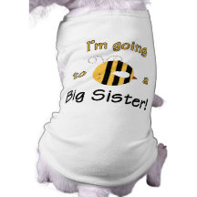 I'm going to be a big sister! pet clothing