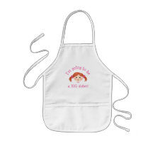 Im going to be a big sister - red hair aprons