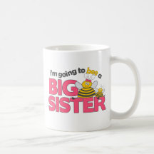 I'm Going to Bee a Big Sister T-shirt Mugs