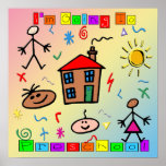 I'm Going to Preschool Poster posters