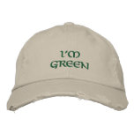 I'm Green Embroidered Hat embroidered hats