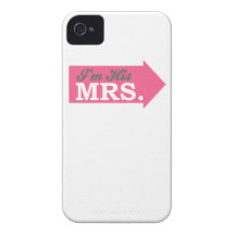 I'm His Mrs. (Hot Pink Arrow) Case-Mate iPhone 4 Case