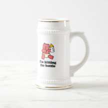 Im hitting the bottle baby t-shirt mug
