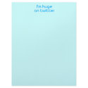I'm huge on twitter letterhead