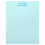 I'm huge on twitter letterhead
