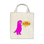 "I'm Hungry" Dinosaur Tote Bag