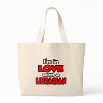I'm In Love With A Librarian Canvas Bags